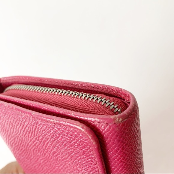 Loewe Magenta Leather Zip Bifold Wallet - Picture 7 of 11